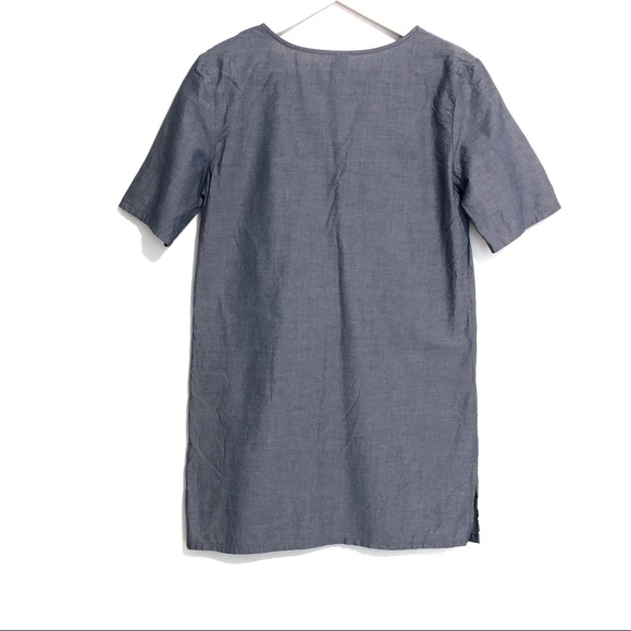 Merona chambray short sleeve shift dress | small - Picture 3 of 5